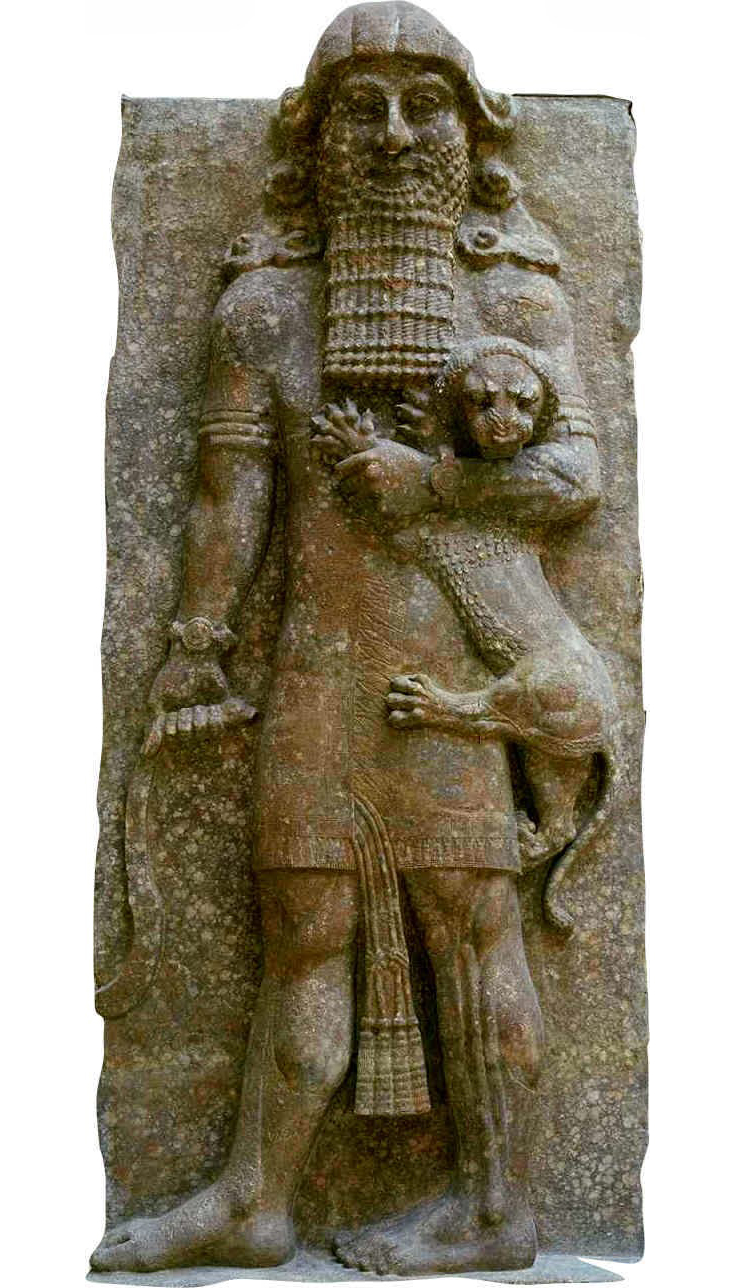 Dur-Sharrukin - Relieve representando a Gilgamesh del Palacio de Sargón (Museo del Louvre, Siglo VIII a. C.)