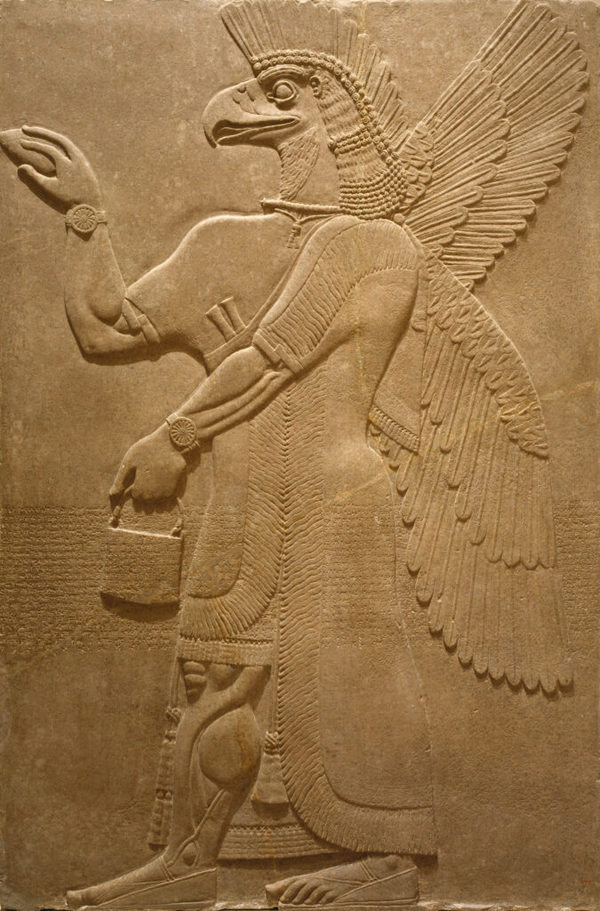 Nimrud - Relieve de Genio alado (Museo Metropolitan, 883-859 a. C.)