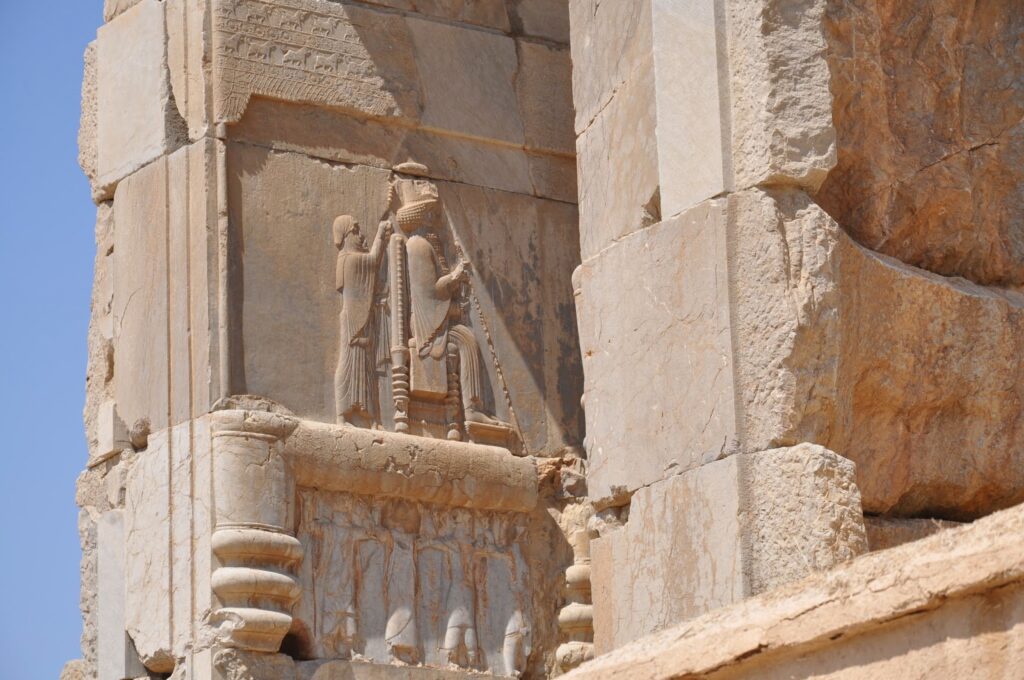 Persépolis - Relieve de la Puerta oriental de la Sala de las Cien Columnas (Siglo V a. C.)