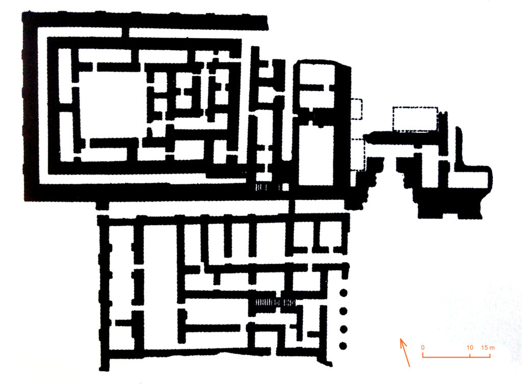Planta del Palacio A de Kish - Periodo Dinástico Arcaico (2900 - 2300 a. C.)