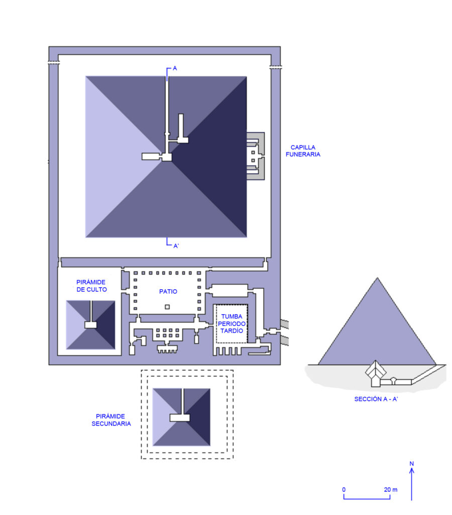 Saqqara - Complejo piramidal de Userkaf (Dinastía V)
