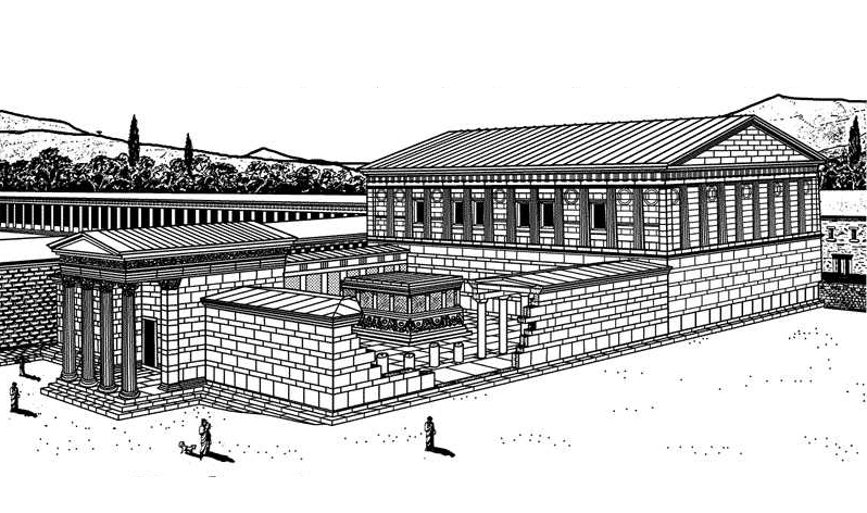 Mileto - Bouleuterion - Reconstrucción gráfica (175-164 a. C.)