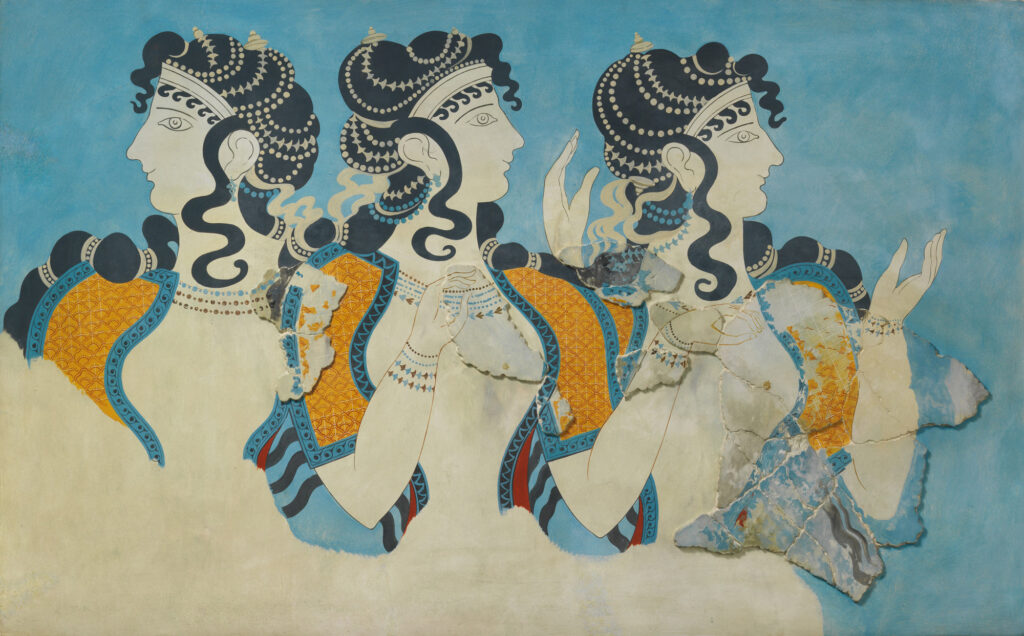 Palacio de Knossos - Fresco 'Las Damas de Azul'