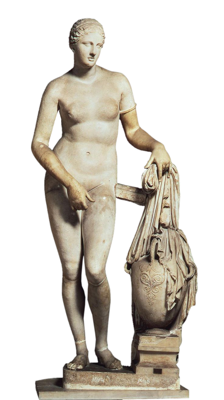 Praxíteles - Afrodita Cnidia (Museo Vaticano, 350 a. C.)