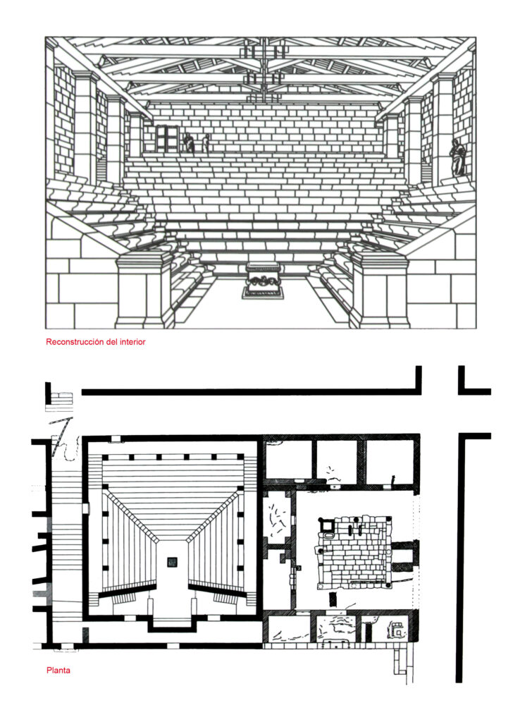 Priene - Bouleuterion - Planta y Reconstrucción (ca. 200 a. C.)
