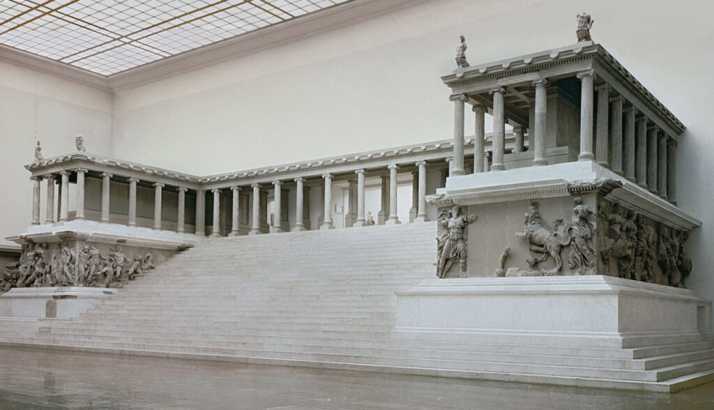 Pérgamo - Altar de Zeus (Museo de Pérgamo de Berlín, ca. 197-159 a. C.)