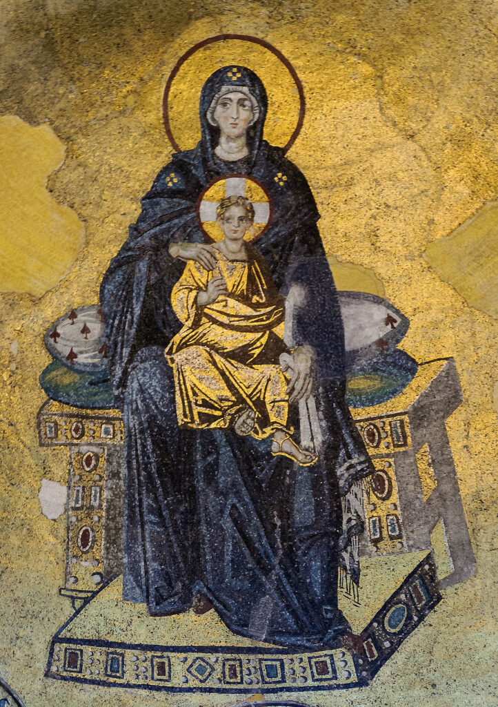 Estambul - Basílica Santa Sofía - Ábside - Virgen con el niño (867)