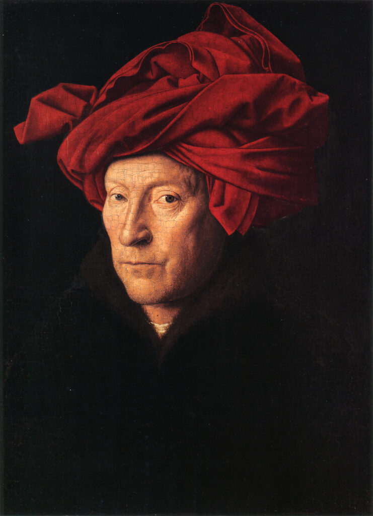 Jan van Eyck - National Gallery de Londres - Retrato de hombre con turbante rojo (1433)