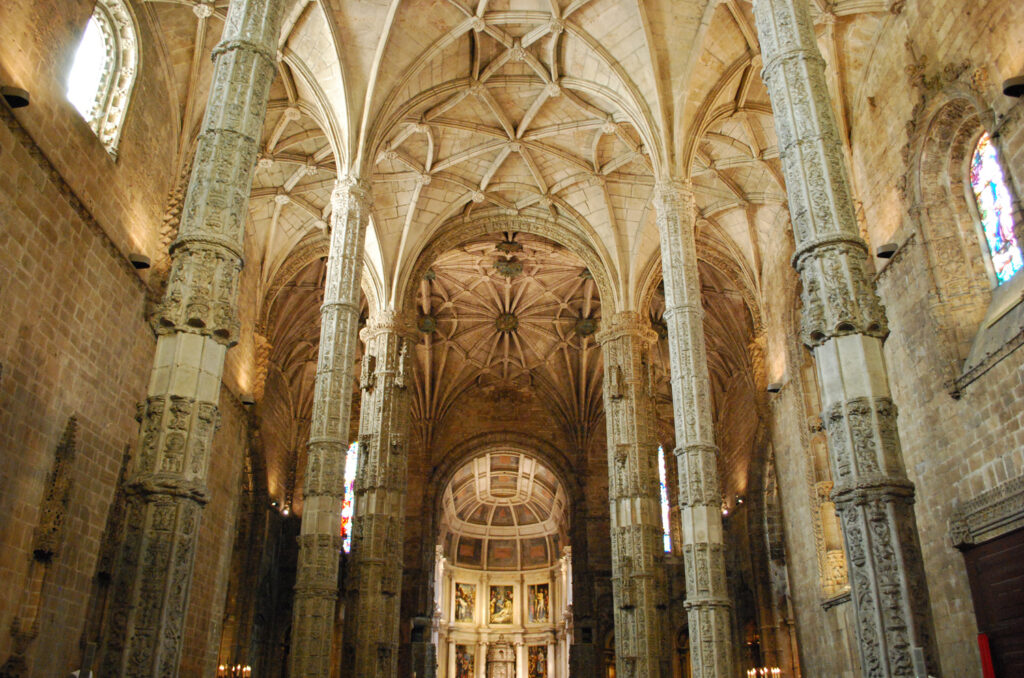 Lisboa - Monasterio de los Jerónimos - Iglesia Santa María de Belém - Interior (1514-1520)