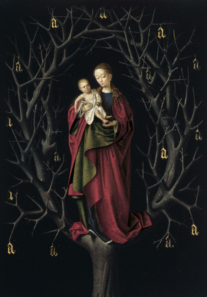 Petrus Christus - Museo Thyssen-Bornemisza - Virgen del Árbol Seco (1465)