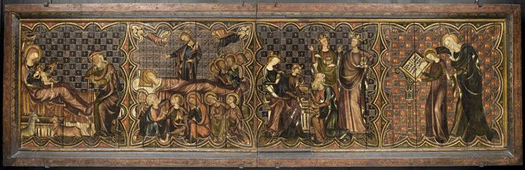 Retablo de la Vida de la Virgen - Museo de Cluny (1325-1330)