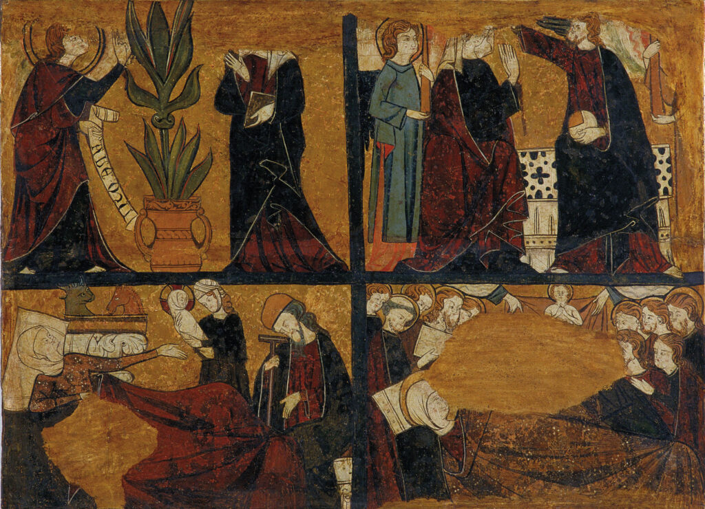 Tumba Sancho Sánchez Carrillo - Escenas de la Vida de la Virgen - Museo Nacional Arte Cataluña (1296)