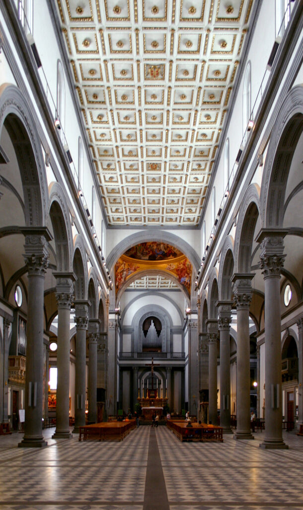 Brunelleschi - Iglesia de San Lorenzo en Florencia (1422-1470)