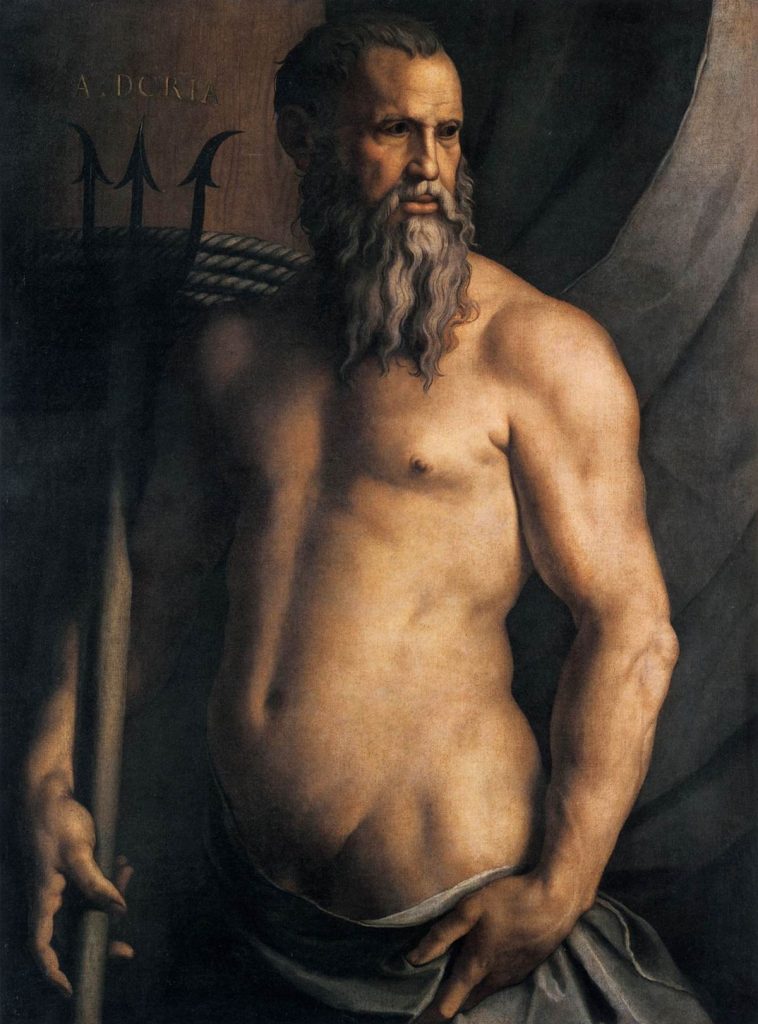 Bronzino - Pinacoteca Brera (Milán) - Andrea Doria como Neptuno (1532-1543)