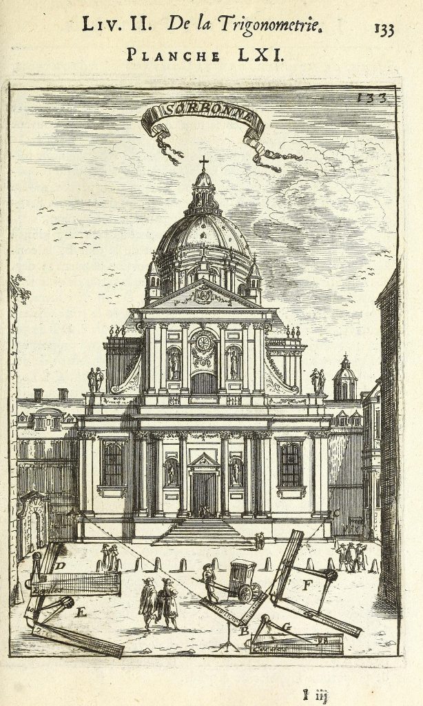 Géométrie Pratique d'Allain Manesson-Mallet - La Sorbona (1702)