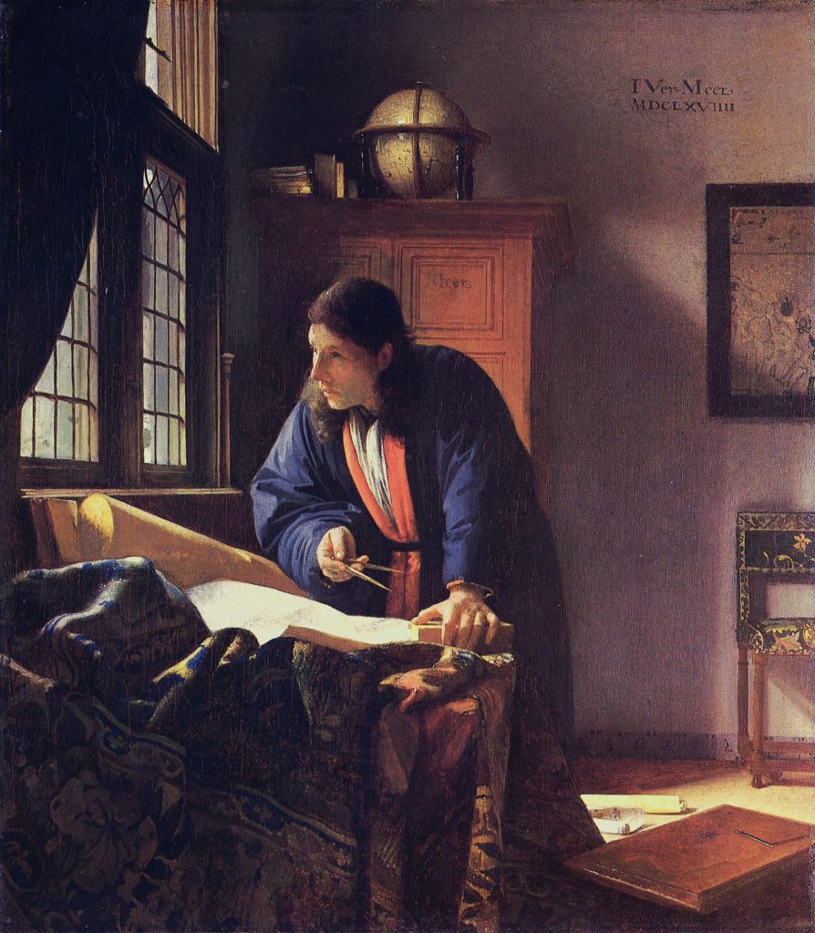 Johannes Vermeer - Städelsches Kunstinstitut (Frankfurt) - El geógrafo (1668-1669)