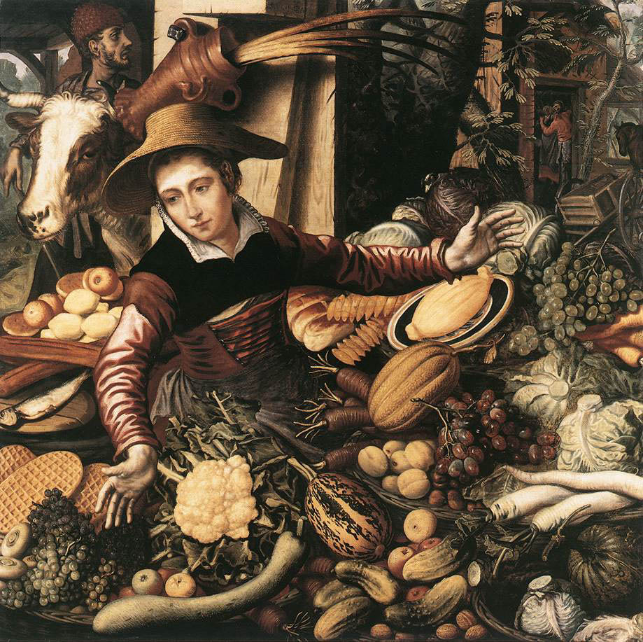 Pieter Aertsen - Escena de mercado (Gemäldegalerie Berlin, 1567)