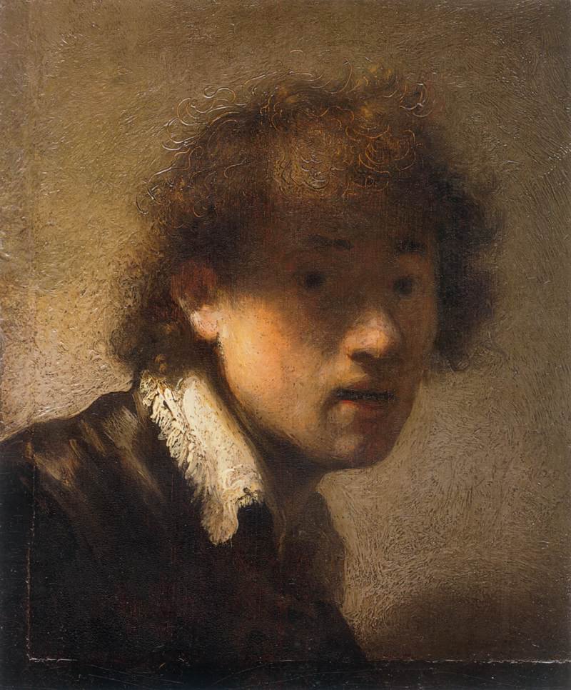 Rembrandt - Alte Pinakothek (Munich) - Autorretrato (1629)