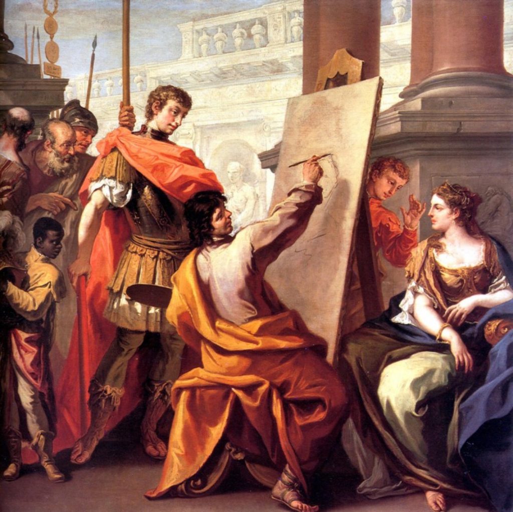 Sebastiano Ricci - Galleria Nazionale (Parma) - Apeles retratando a Pancaspe (Comienzos s.XVIII)