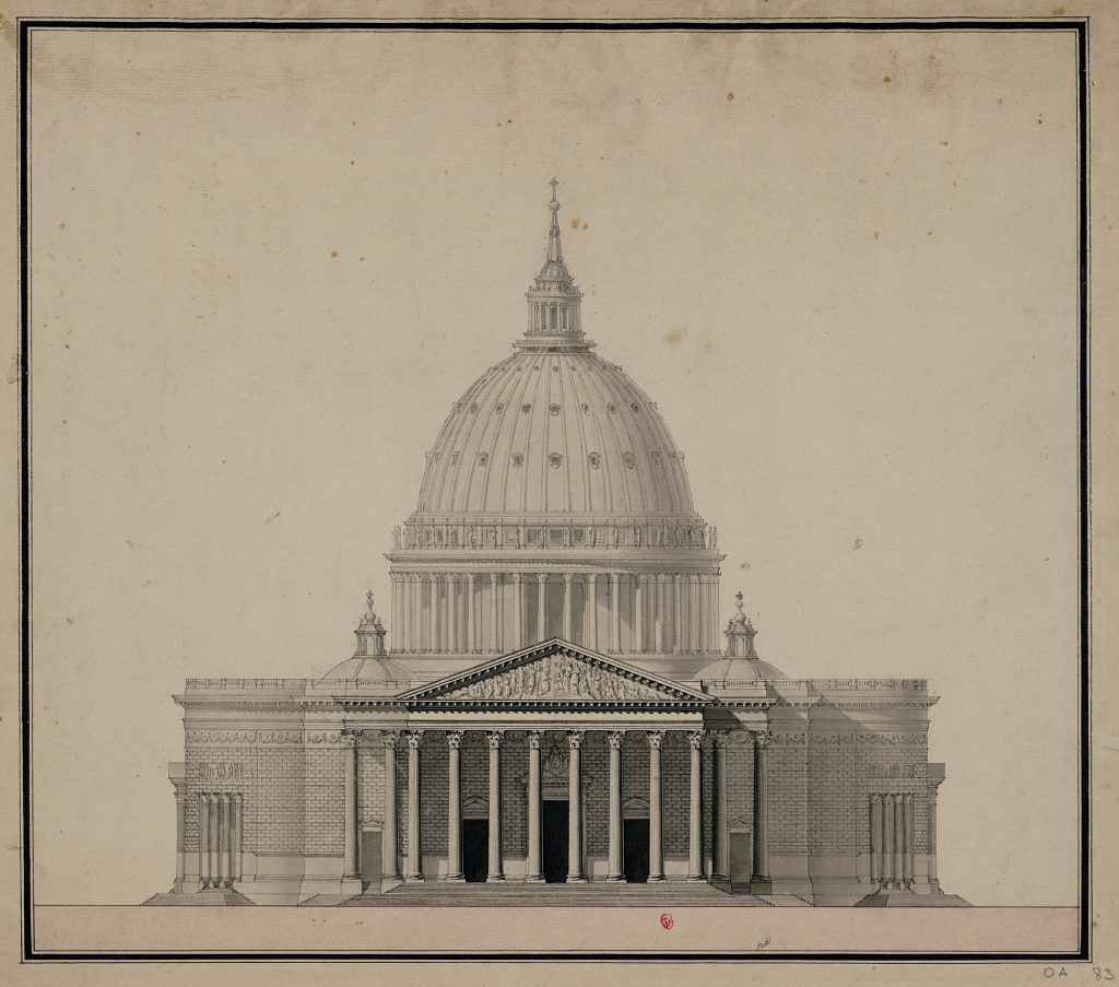 Taller de Soufflot - Proyecto para la iglesia de Sainte Genevieve (1760)