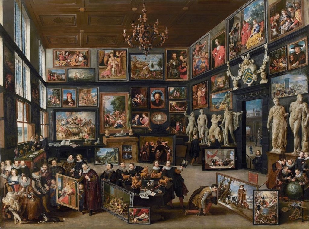 Willem van Haecht - Amberes Rubeshuis - La Galería van der Gheest (1628)
