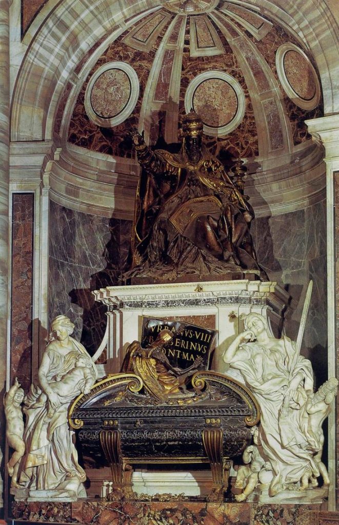 Bernini - Tumba de Urbano VIII (Basílica de San Pedro de Ciudad del Vaticano, 1628)