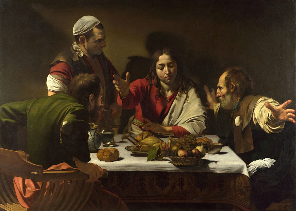 Caravaggio - Cena en Emaús (National Gallery de Londres, 1600-1601)