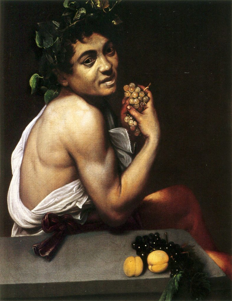 Caravaggio - Joven Baco Enfermo (Galería Borghese de Roma, 1604-1605)