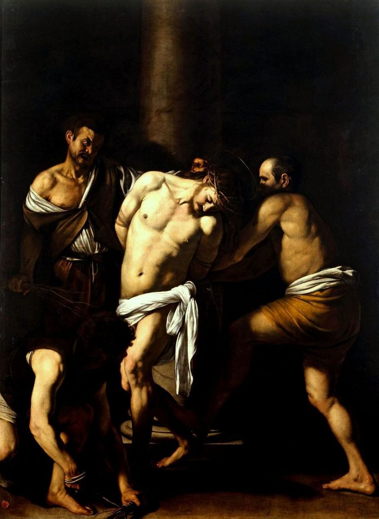 Caravaggio - La flagelación de Cristo (Museo Capodimonte de Nápoles, 1607)