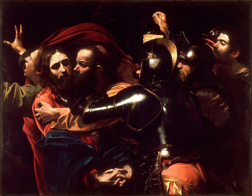 Caravaggio - Prendimiento de Cristo (National Gallery of Ireland Dublín, 1603)
