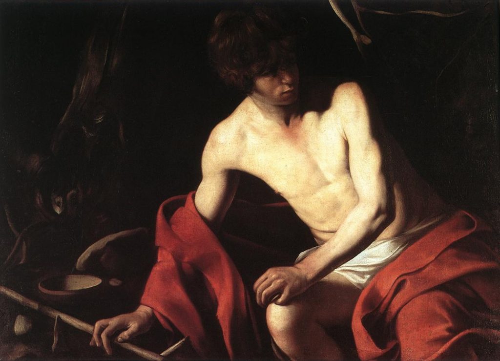 Caravaggio - San Juan Bautista (Galería Nacional Arte Antiguo de Roma, 1604-1605)