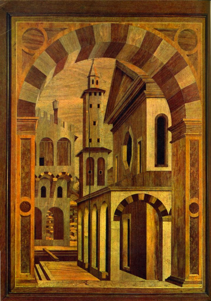 Pier Antonio da Modena - Taracea de Ciudad Ideal (Catedral de Padua)