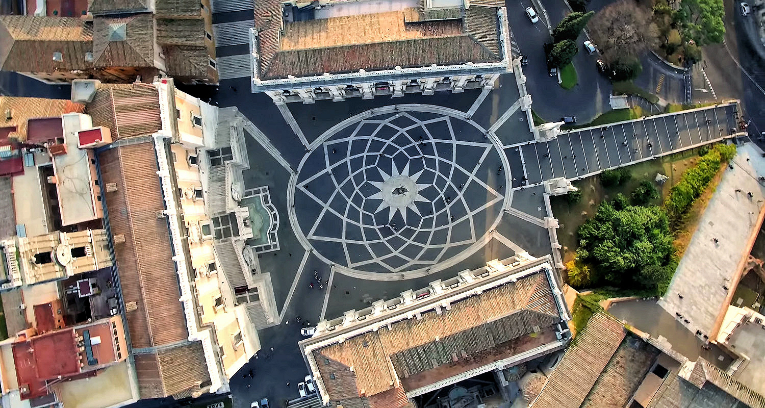 Miguel Ángel Buonarotti - Plaza del Campidoglio (Roma, 1537-1564) - Vista aérea