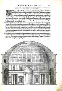 Serlio - Tercer Libro de Arquitectura (1540) - Panteón de Roma del siglo II a. C.